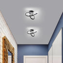 Modern 22W LED Ceiling Light, 6500K Cool White Spiral Flush Mount Fixture Indoor