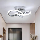 Modern 22W LED Ceiling Light, 6500K Cool White Spiral Flush Mount Fixture Indoor