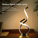 2 Pack Modern Spiral LED Table Lamps, Touch Dimmable Nightstand Lights for Homes