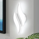 Modern LED Wall Sconce, Black Acrylic 6000K Cool White Hardwired Home Wall Light
