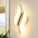 Modern LED Wall Sconce, Black Acrylic 6000K Cool White Hardwired Home Wall Light