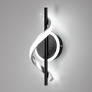 Modern 12W LED Wall Sconce, Gold Spiral Wall Lamp, 3000K Warm White Indoor Light